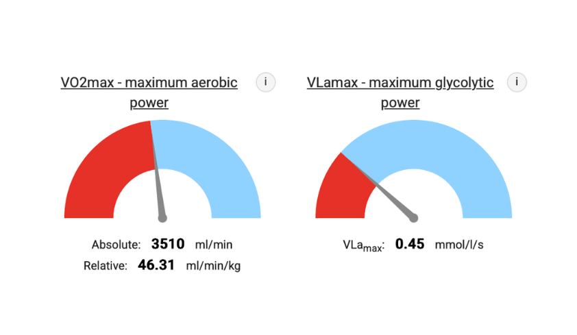 VO₂max and VLamax analysis